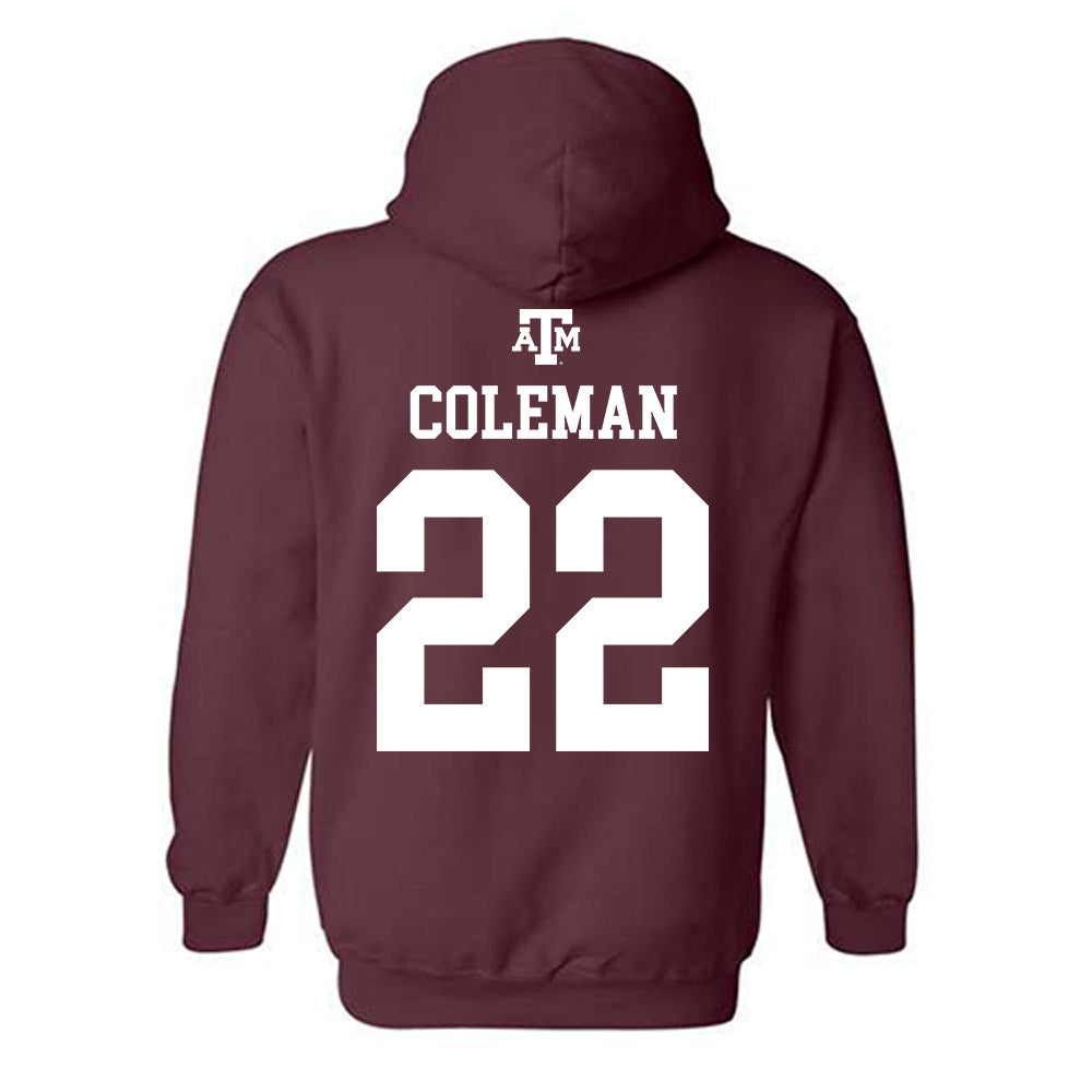 Texas A&M - NCAA Softball : Gracyn Coleman - Maroon Out 2026 Hooded Sweatshirt-1