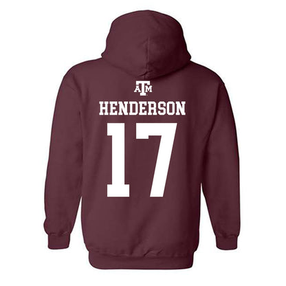 Texas A&M - NCAA Football : Ryan Henderson - Maroon Out 2026 Hooded Sweatshirt-1