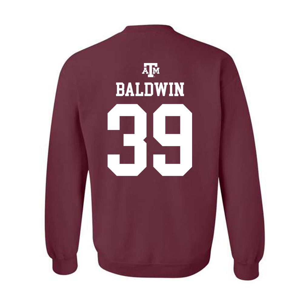 Texas A&M - NCAA Softball : DeeDee Baldwin - Maroon Out 2026 Crewneck Sweatshirt-1