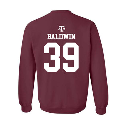 Texas A&M - NCAA Softball : DeeDee Baldwin - Maroon Out 2026 Crewneck Sweatshirt-1
