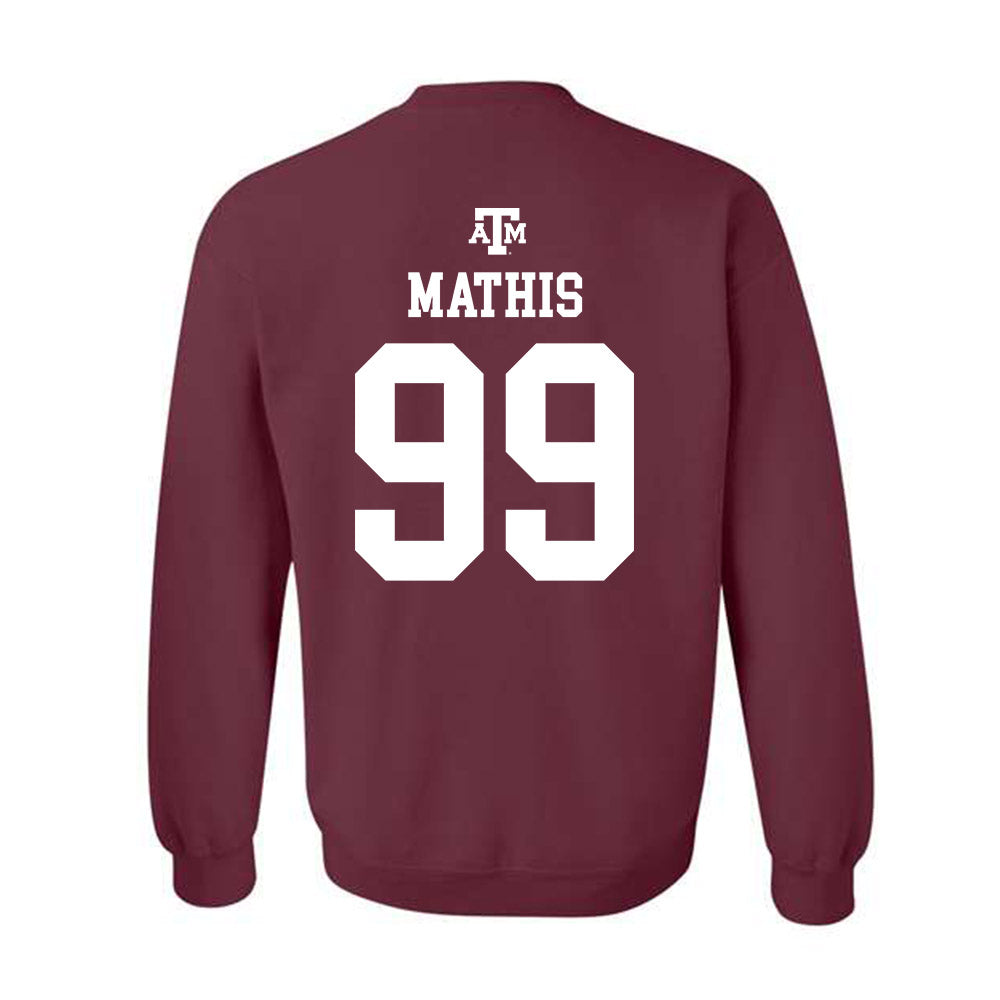 Texas A&M - NCAA Softball : Kelsey Mathis - Maroon Out 2026 Crewneck Sweatshirt-1