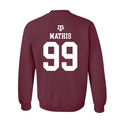 Texas A&M - NCAA Softball : Kelsey Mathis - Maroon Out 2026 Crewneck Sweatshirt-1