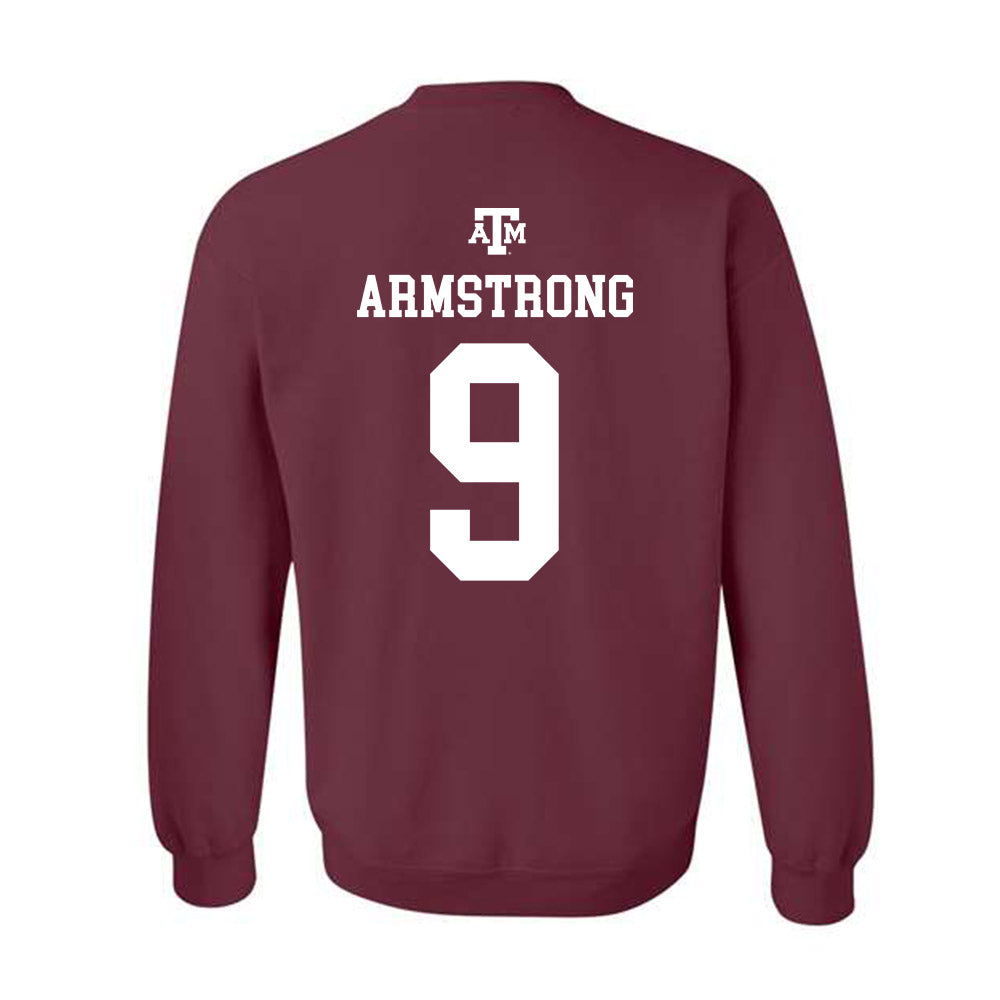 Texas A&M - NCAA Football : Kiotti Armstrong - Maroon Out 2026 Crewneck Sweatshirt-1