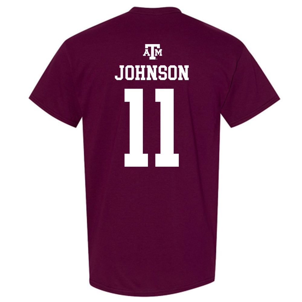 Texas A&M - NCAA Football : Kelshaun Johnson - Maroon Out 2026 T-Shirt-1
