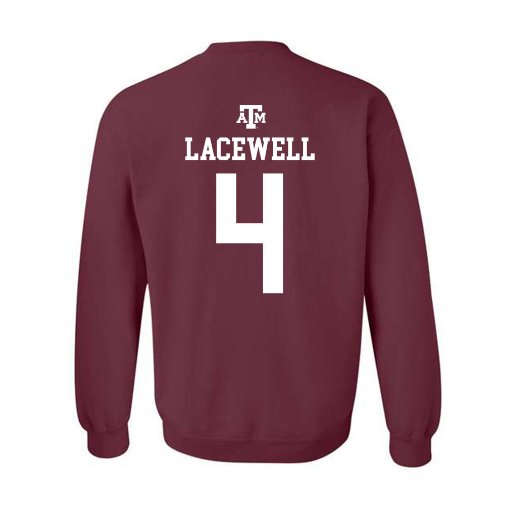 Texas A&M - NCAA Women's Volleyball : Brooke Lacewell - Maroon Out 2026 Crewneck Sweatshirt-1