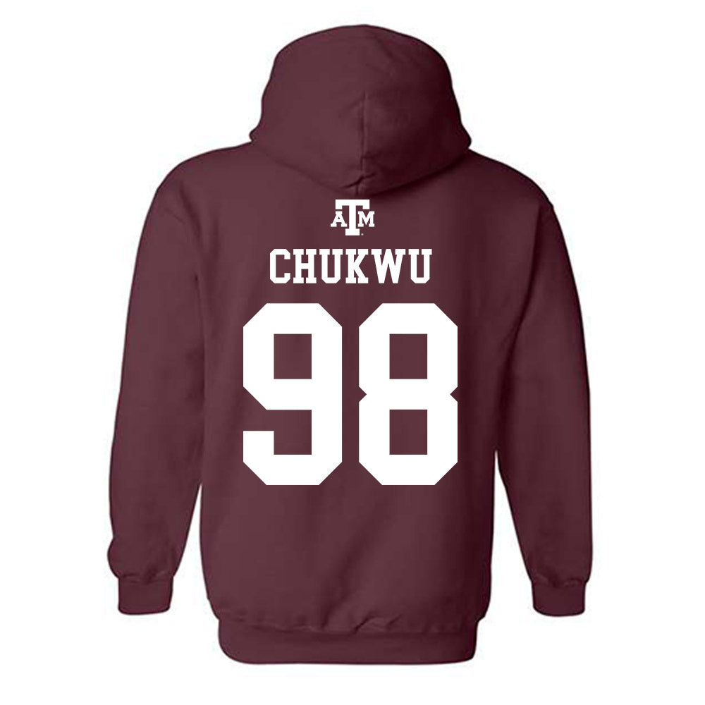 Texas A&M - NCAA Football : Jesse Chukwu - Maroon Out 2026 Hooded Sweatshirt-1
