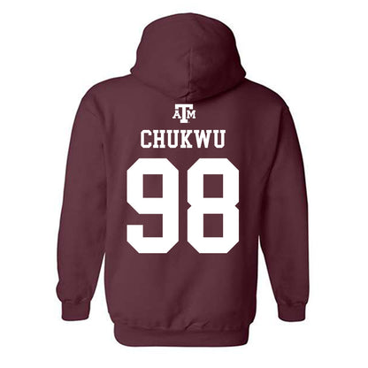 Texas A&M - NCAA Football : Jesse Chukwu - Maroon Out 2026 Hooded Sweatshirt-1