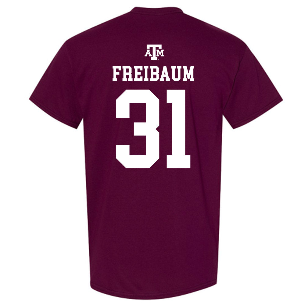 Texas A&M - NCAA Football : Shea Freibaum - Maroon Out 2026 T-Shirt-1