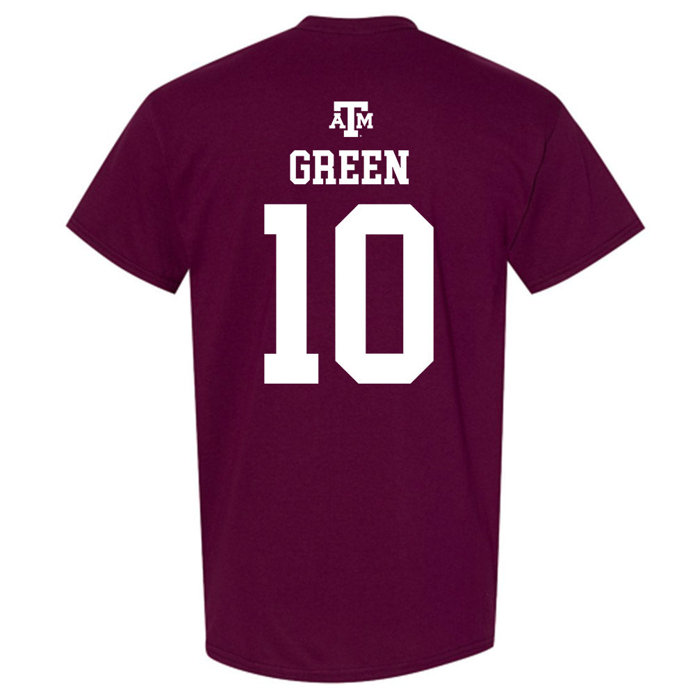 Texas A&M - NCAA Men's Basketball : Jeremiah Green - Maroon Out 2026 T-Shirt-1
