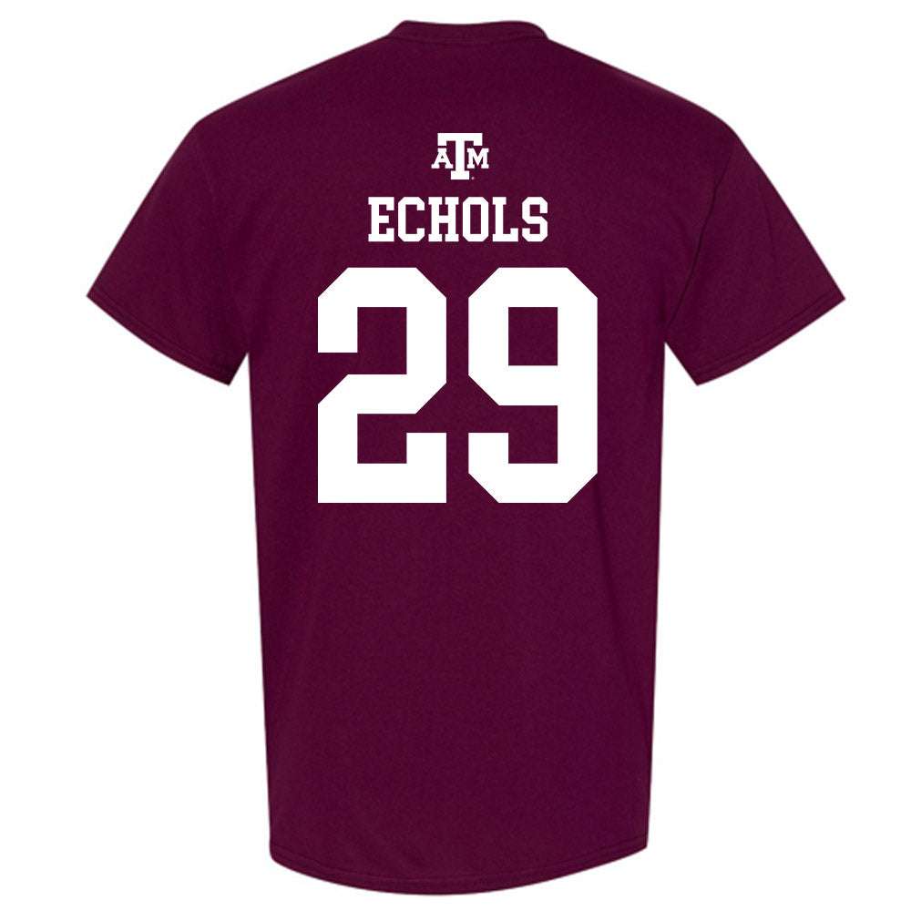 Texas A&M - NCAA Football : Justin Echols - Maroon Out 2026 T-Shirt-1