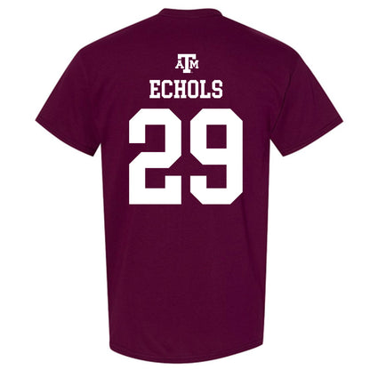 Texas A&M - NCAA Football : Justin Echols - Maroon Out 2026 T-Shirt-1