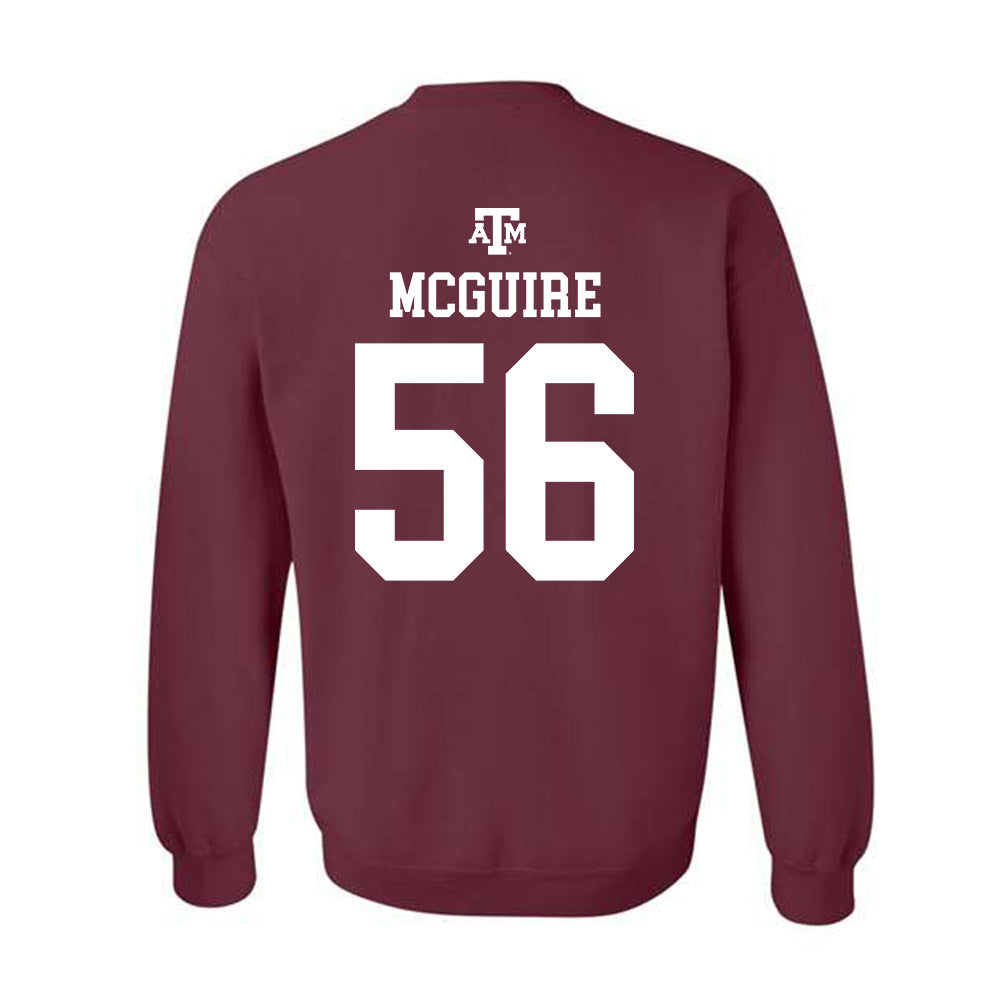 Texas A&M - NCAA Football : Nelson Mcguire - Maroon Out 2026 Crewneck Sweatshirt-1