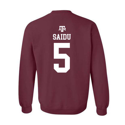 Texas A&M - NCAA Women's Basketball : Vanessa Saidu - Maroon Out 2026 Crewneck Sweatshirt-1