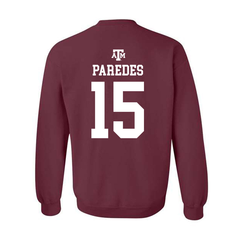 Texas A&M - NCAA Women's Soccer : Adelaide Paredes - Maroon Out 2026 Crewneck Sweatshirt-1