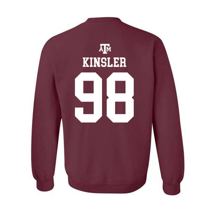 Texas A&M - NCAA Football : Jermaine Kinsler - Maroon Out 2026 Crewneck Sweatshirt-1