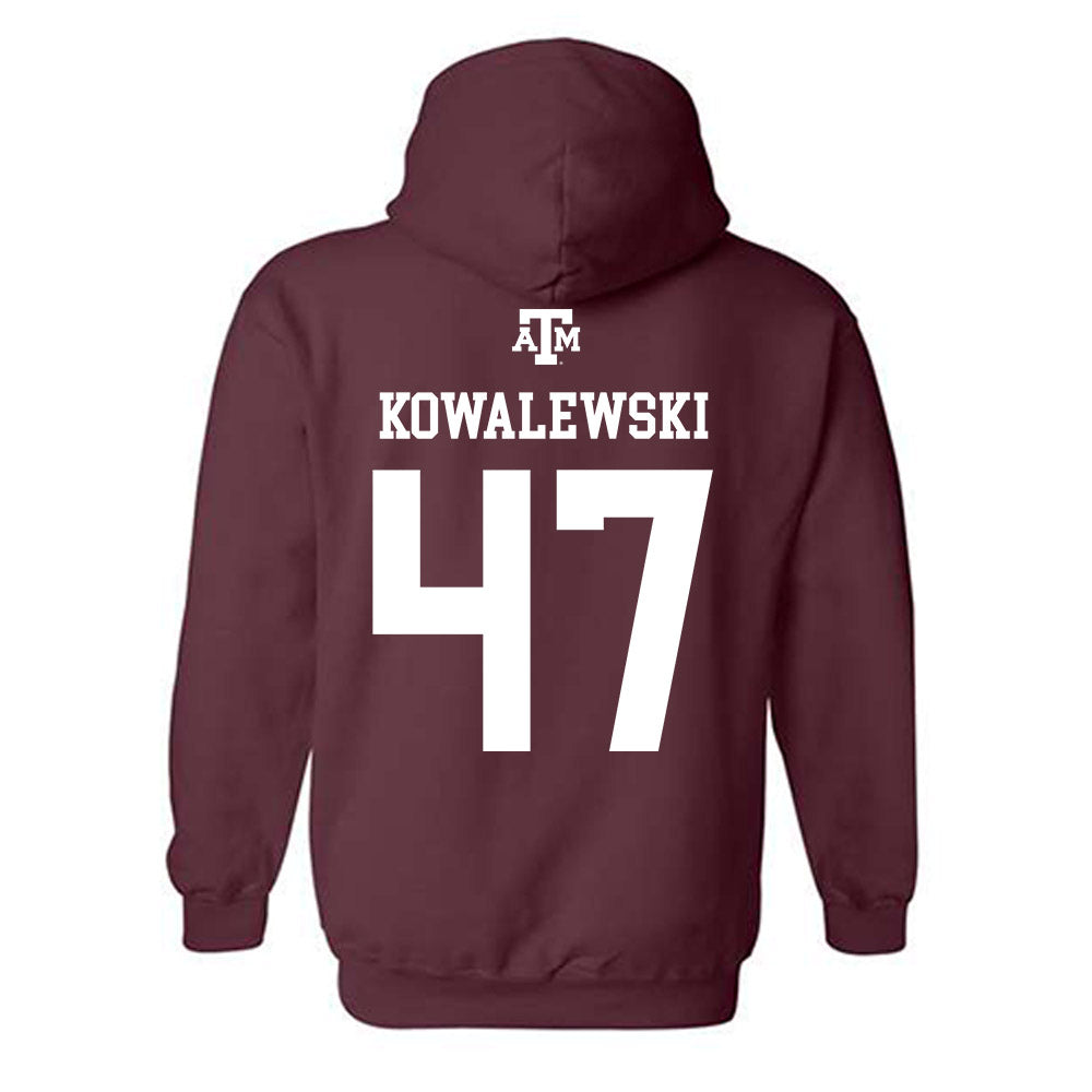 Texas A&M - NCAA Softball : Ariel Kowalewski - Maroon Out 2026 Hooded Sweatshirt-1