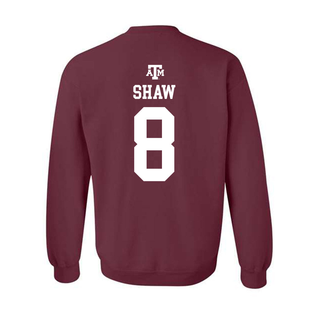 Texas A&M - NCAA Football : Jordan Shaw - Maroon Out 2026 Crewneck Sweatshirt-1