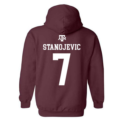 Texas A&M - NCAA Women's Volleyball : Djurdja Stanojevic - Maroon Out 2026 Hooded Sweatshirt-1