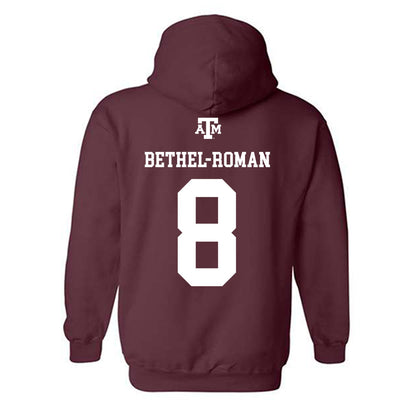 Texas A&M - NCAA Football : Ashton Bethel-Roman - Maroon Out 2026 Hooded Sweatshirt-1