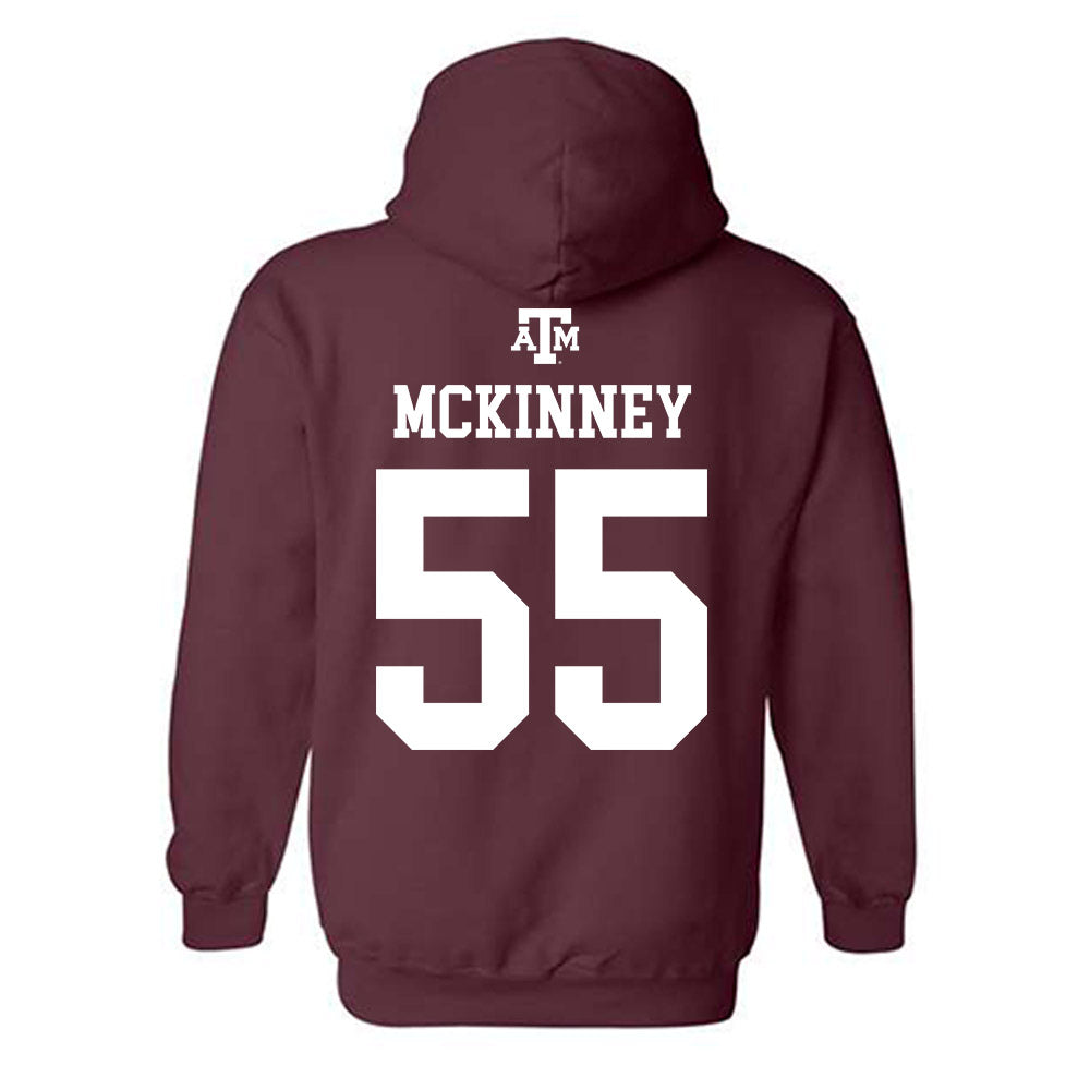 Texas A&M - NCAA Football : Hunter McKinney - Maroon Out 2026 Hooded Sweatshirt-1