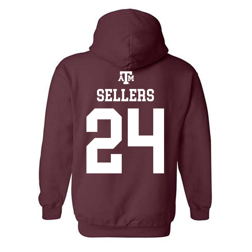 Texas A&M - NCAA Football : Cobey Sellers - Maroon Out 2026 Hooded Sweatshirt-1