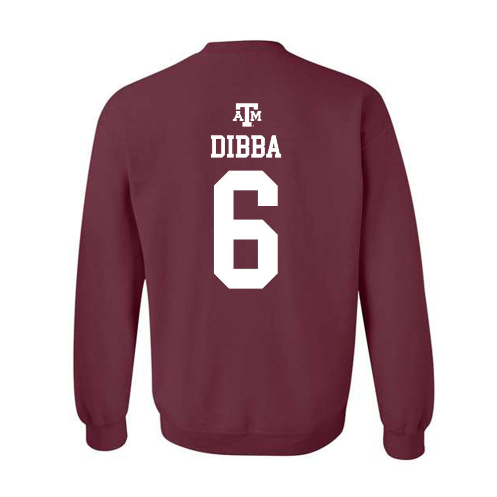 Texas A&M - NCAA Men's Basketball : Ali Dibba - Maroon Out 2026 Crewneck Sweatshirt-1