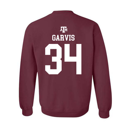 Texas A&M - NCAA Football : Kyle Garvis - Maroon Out 2026 Crewneck Sweatshirt-1