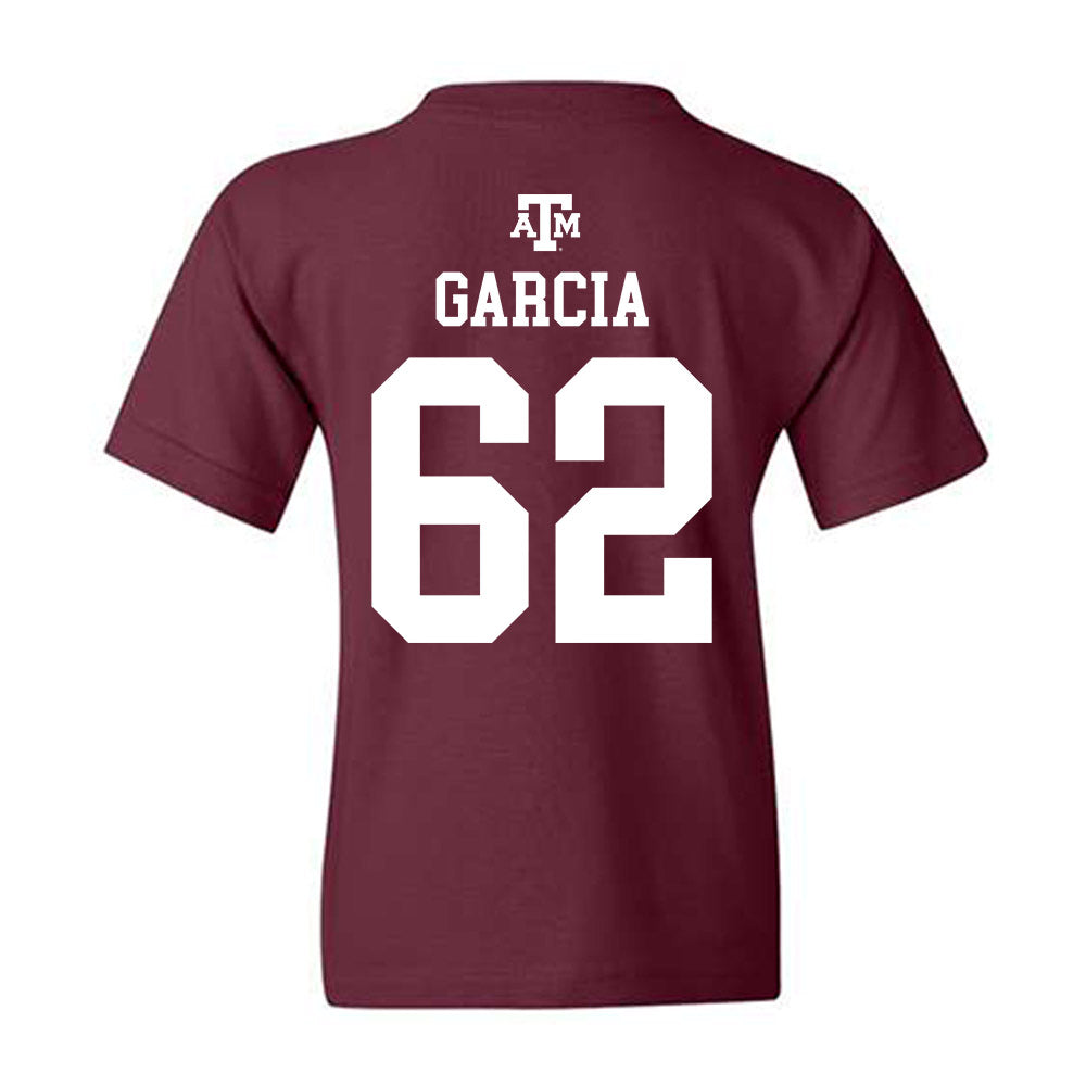 Texas A&M - NCAA Football : Marcus Garcia - Maroon Out 2026 Youth T-Shirt-1