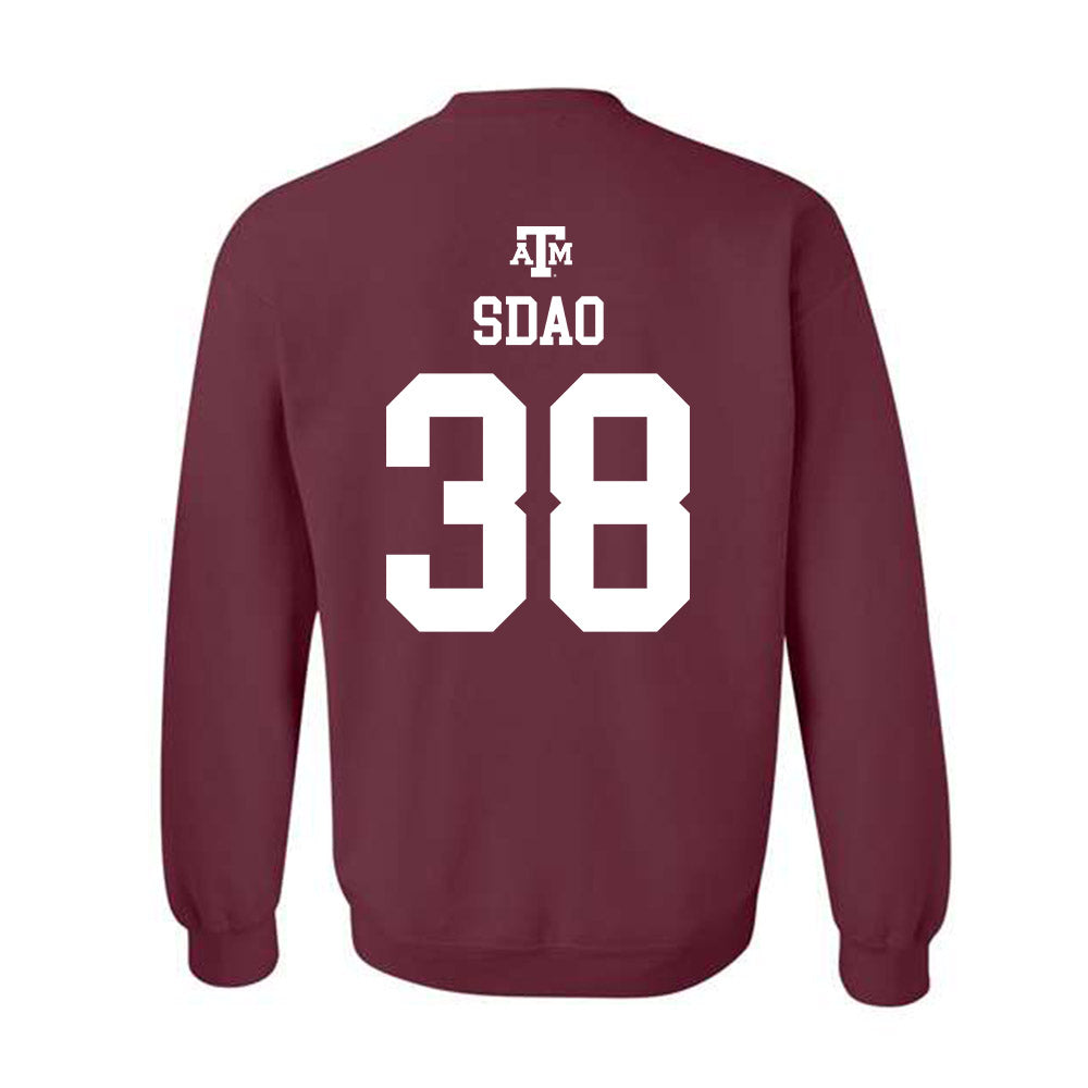 Texas A&M - NCAA Baseball : Shane Sdao - Maroon Out 2026 Crewneck Sweatshirt-1