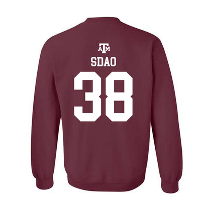 Texas A&M - NCAA Baseball : Shane Sdao - Maroon Out 2026 Crewneck Sweatshirt-1