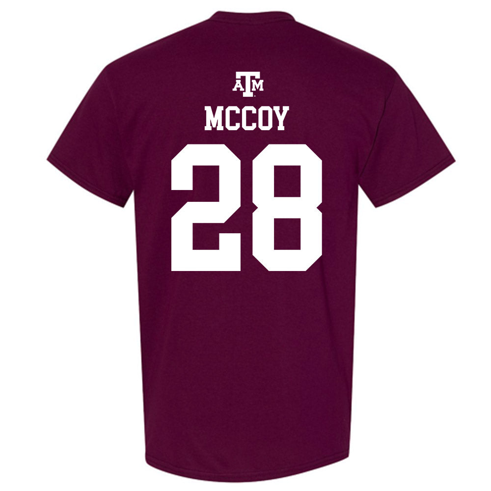 Texas A&M - NCAA Baseball : Caden McCoy - Maroon Out 2026 T-Shirt-1