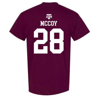 Texas A&M - NCAA Baseball : Caden McCoy - Maroon Out 2026 T-Shirt-1