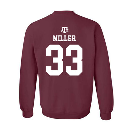 Texas A&M - NCAA Football : Storm Miller - Maroon Out 2026 Crewneck Sweatshirt-1