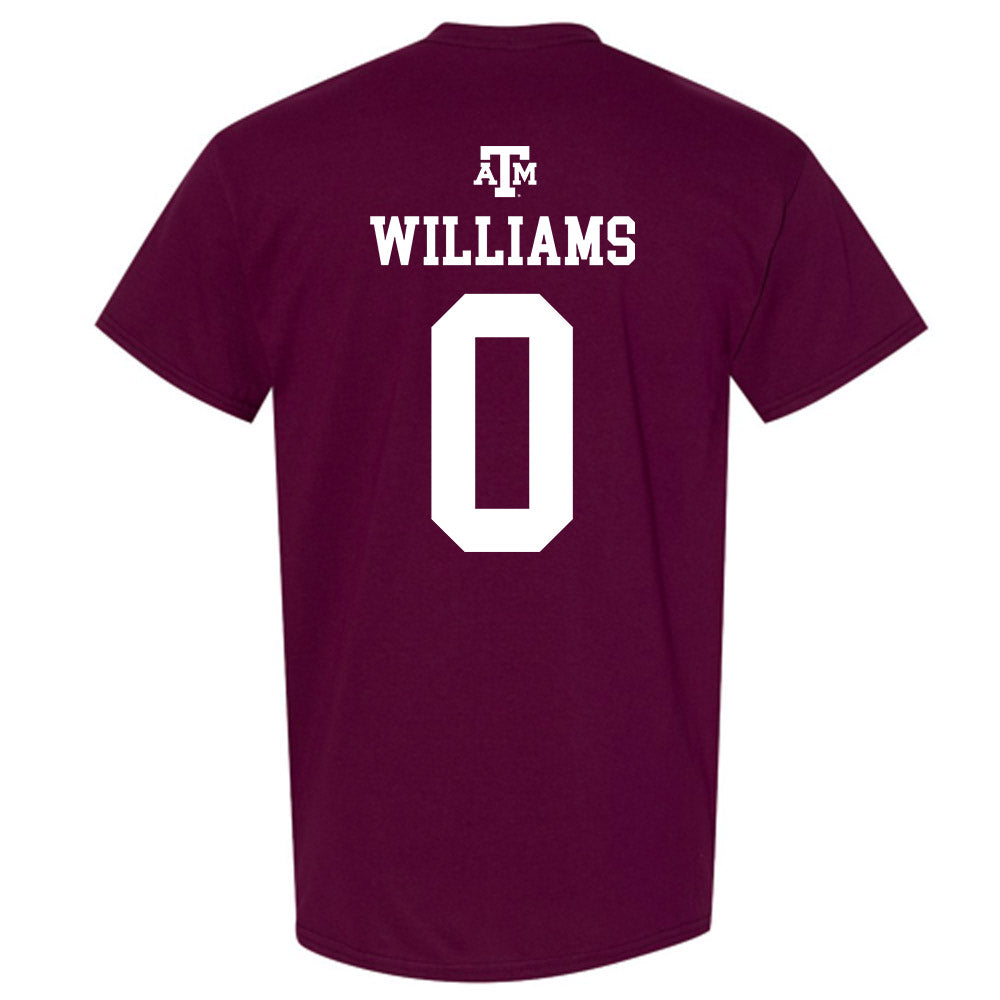 Texas A&M - NCAA Football : Izaiah Williams - Maroon Out 2026 T-Shirt-1