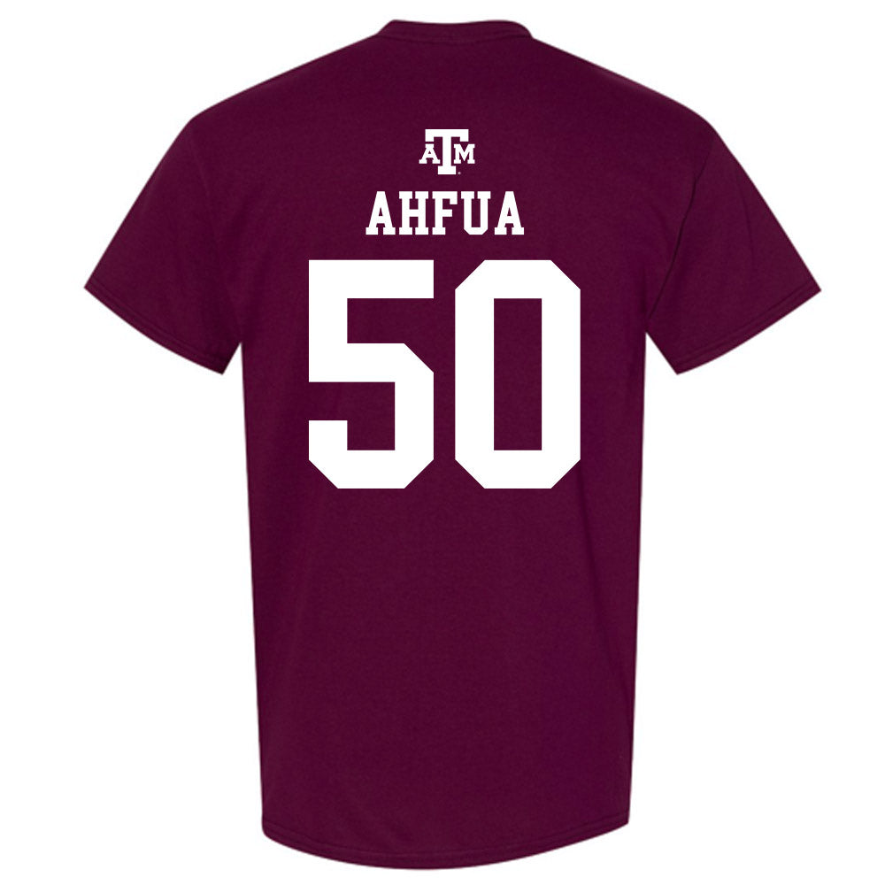 Texas A&M - NCAA Football : Isendre Ahfua - Maroon Out 2026 T-Shirt-1