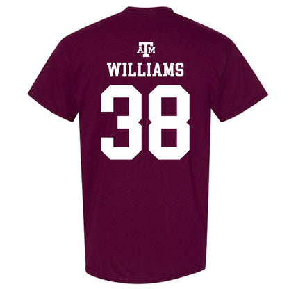 Texas A&M - NCAA Football : Whitaker Williams - Maroon Out 2026 T-Shirt-1