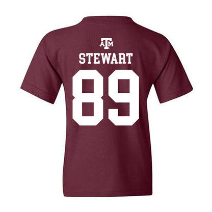 Texas A&M - NCAA Football : Kade Stewart - Maroon Out 2026 Youth T-Shirt-1