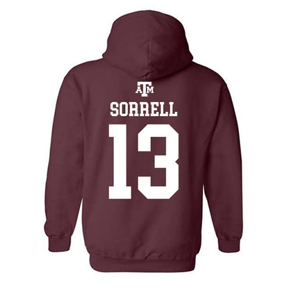 Texas A&M - NCAA Baseball : Caden Sorrell - Maroon Out 2026 Hooded Sweatshirt-1