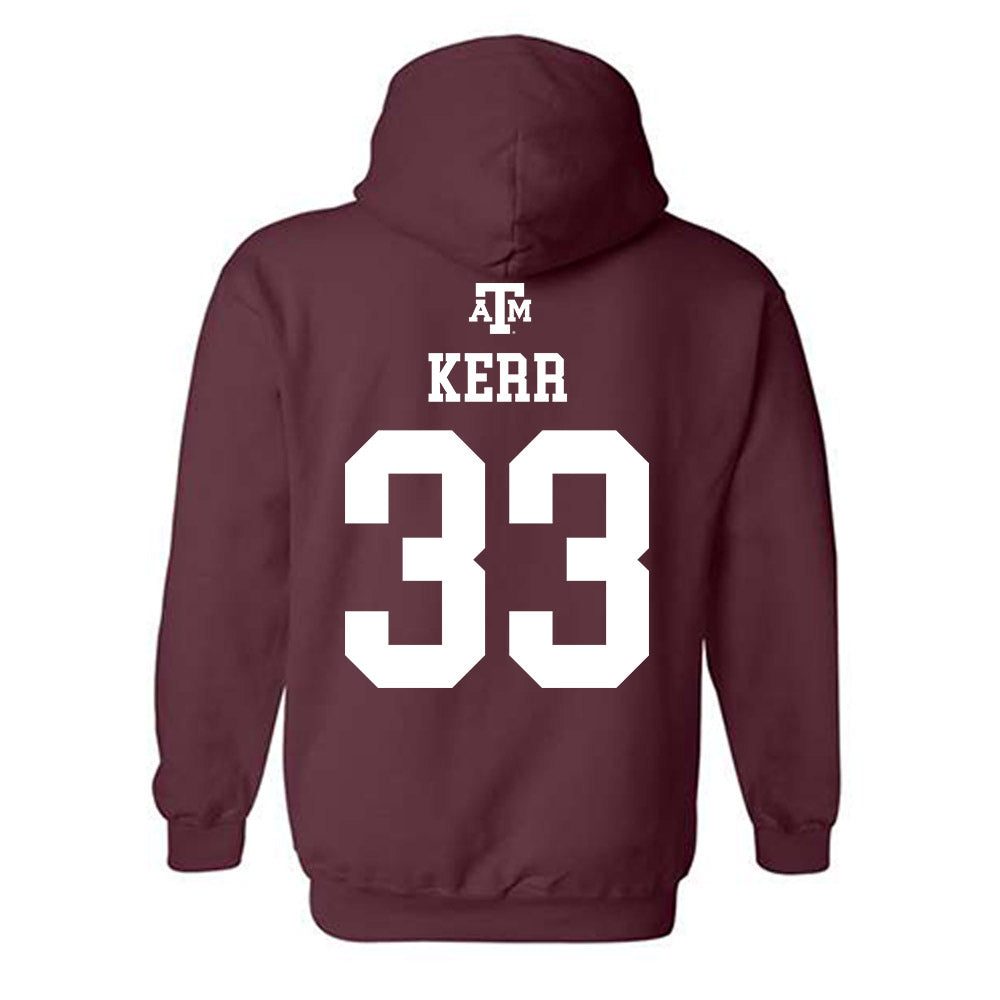 Texas A&M - NCAA Football : Jarred Kerr - Maroon Out 2026 Hooded Sweatshirt-1