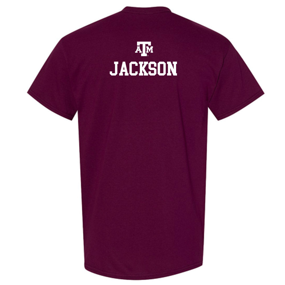Texas A&M - NCAA Men's Cross Country : Hunter Jackson - Maroon Out 2026 T-Shirt-1