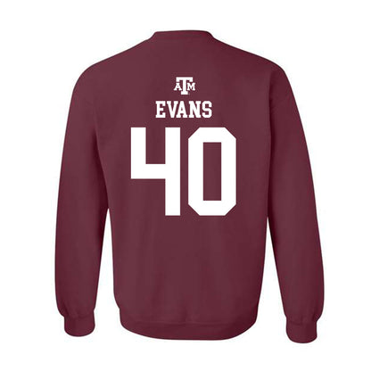 Texas A&M - NCAA Football : Gray Evans - Maroon Out 2026 Crewneck Sweatshirt-1