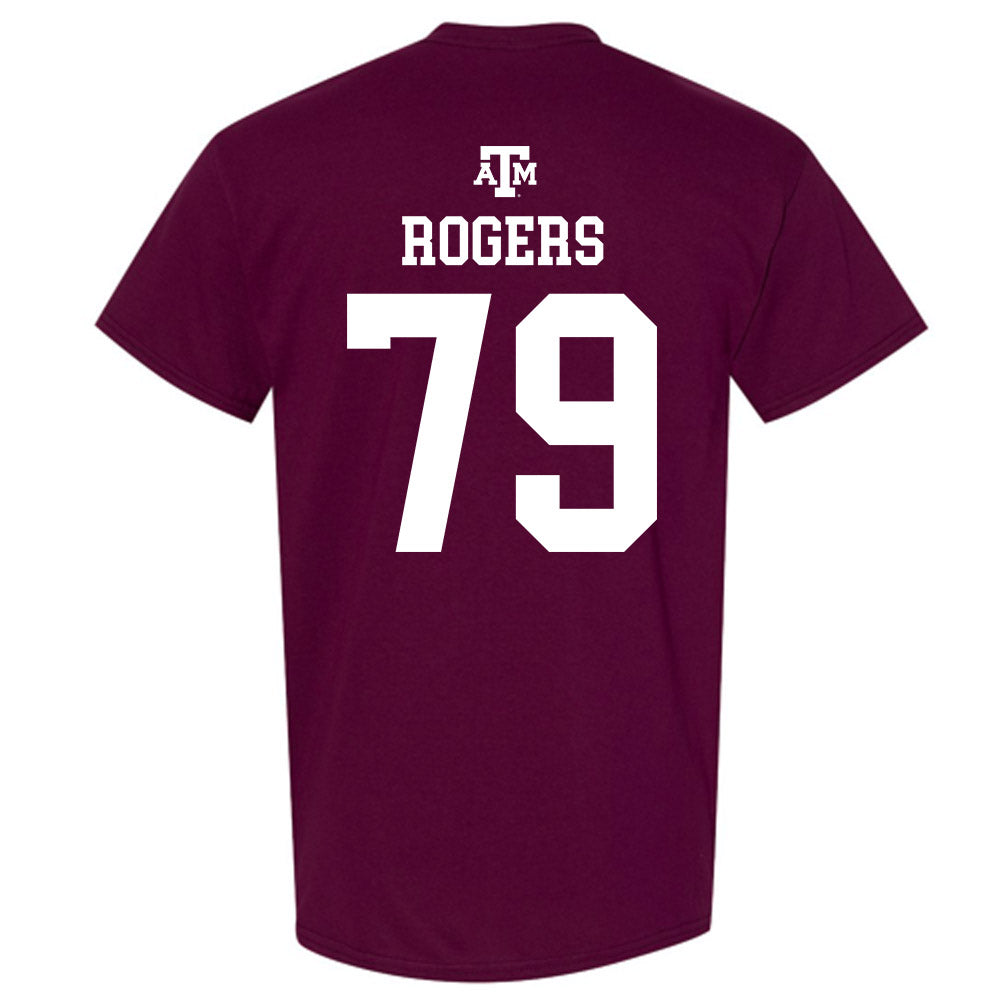 Texas A&M - NCAA Football : Lamont Rogers - Maroon Out 2026 T-Shirt-1