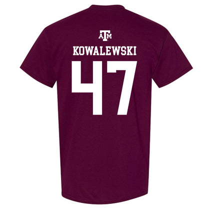 Texas A&M - NCAA Softball : Ariel Kowalewski - Maroon Out 2026 T-Shirt-1