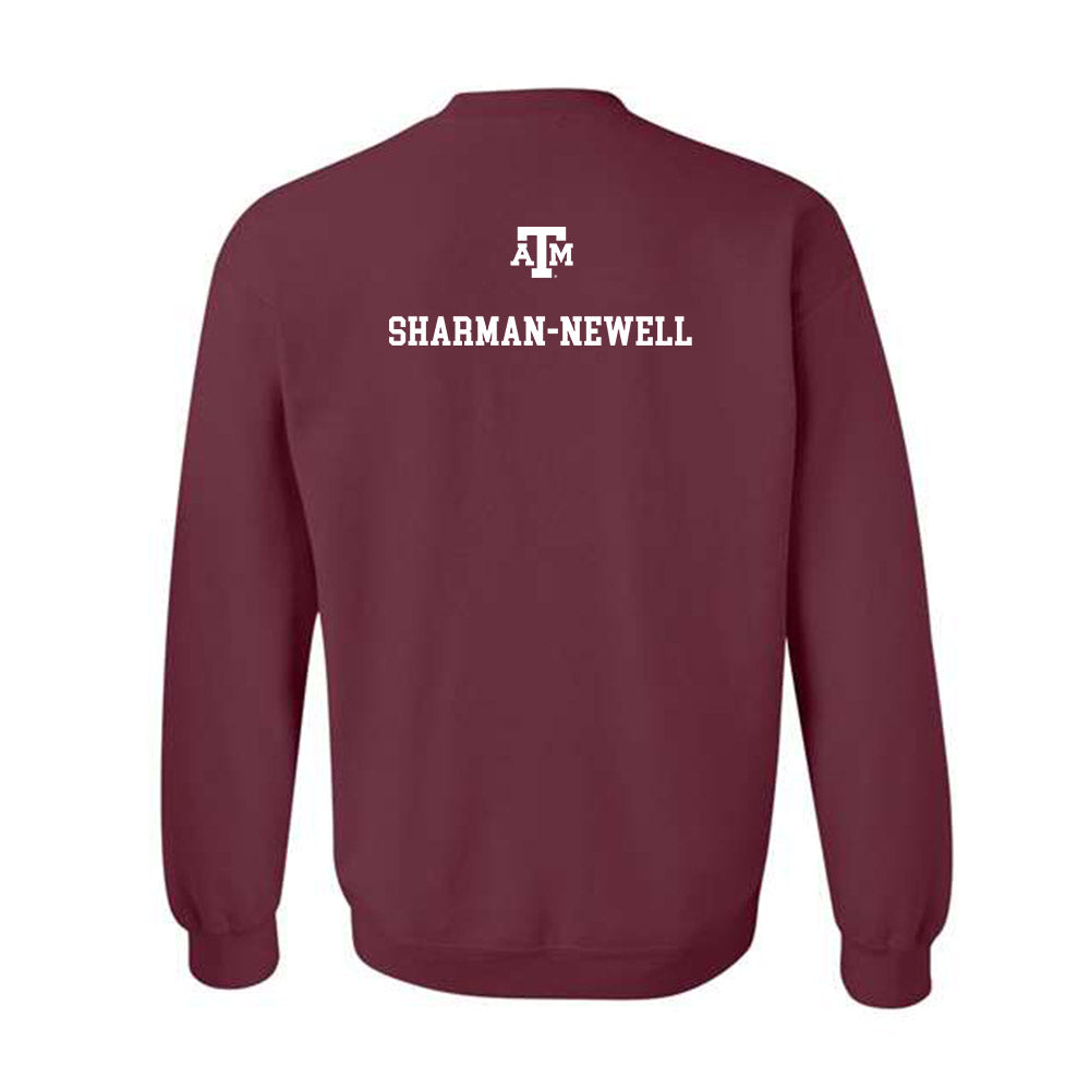 Texas A&M - NCAA Men's Track & Field : Reece Sharman-Newell - Maroon Out 2026 Crewneck Sweatshirt-1