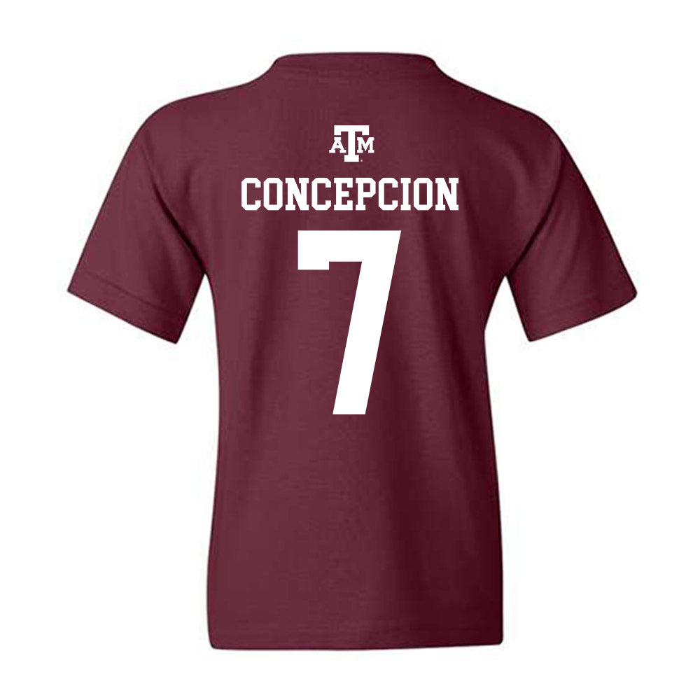 Texas A&M - NCAA Football : Kevin Concepcion - Maroon Out 2026 Youth T-Shirt-1