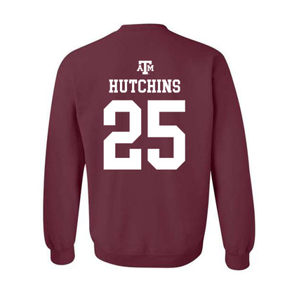 Texas A&M - NCAA Men's Soccer : Savannah Hutchins - Maroon Out 2026 Crewneck Sweatshirt-1
