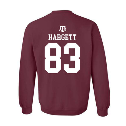 Texas A&M - NCAA Football : Will Hargett - Maroon Out 2026 Crewneck Sweatshirt-1