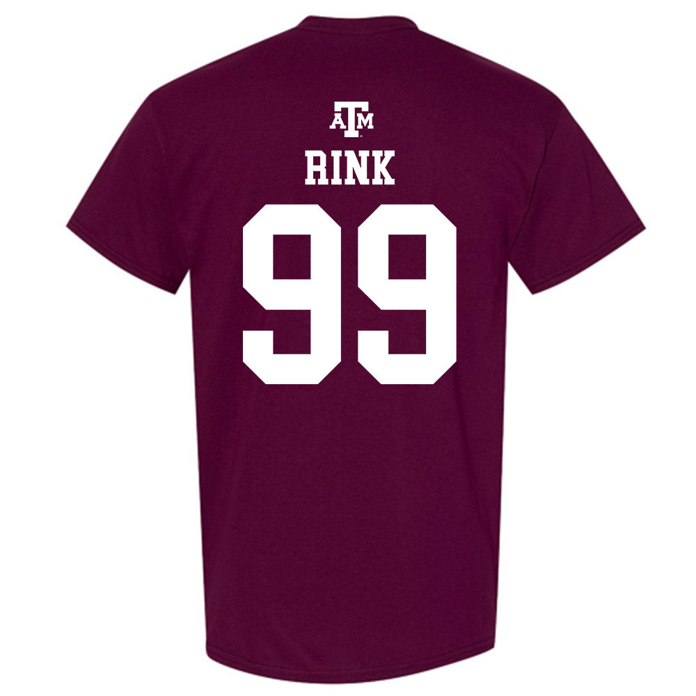 Texas A&M - NCAA Football : Landon Rink - Maroon Out 2026 T-Shirt-1