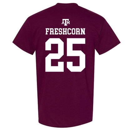 Texas A&M - NCAA Baseball : Clayton Freshcorn - Maroon Out 2026 T-Shirt-1