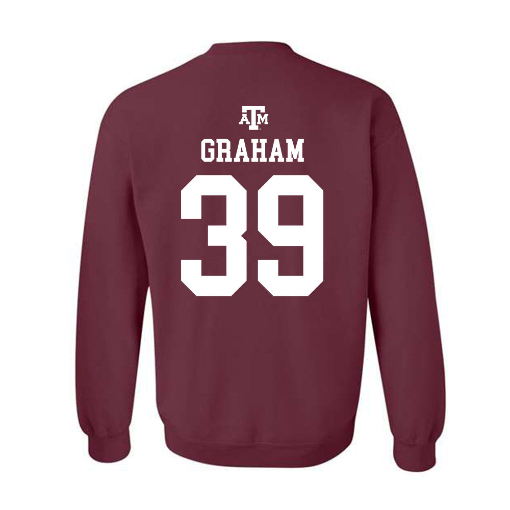 Texas A&M - NCAA Football : Adam Graham - Maroon Out 2026 Crewneck Sweatshirt-1
